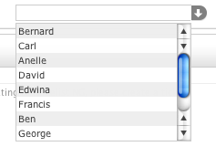 screenshot of widget in use with no text input screenshot of widget in use with no text input